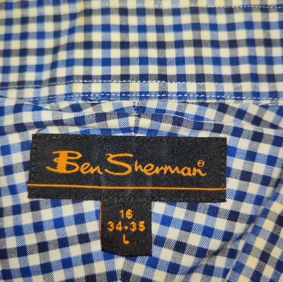 Ben Sherman Long Sleeve Button Down Gingham - Picture 12 of 14